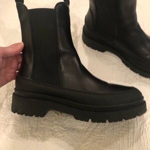 Women’s biker/combat Black Boots by Calia, size 9